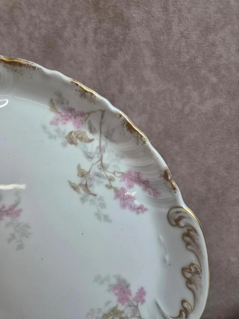 Vintage Limoges porcelain dessert service Cfh Gdm – 7 pieces – photo 3
